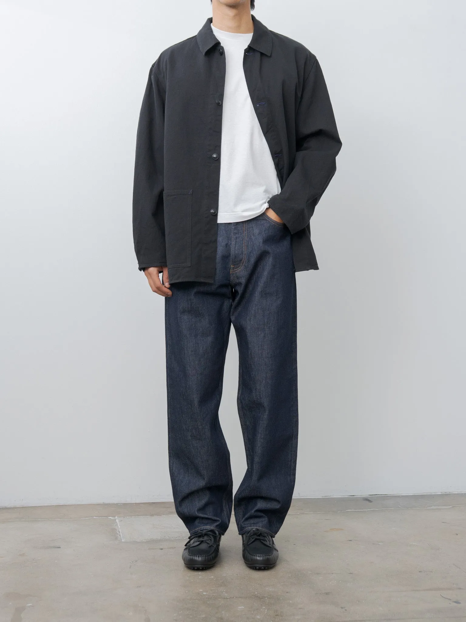 Hard Twist Denim Wide Pants - Indigo One Wash (restocked) sold by Namu Shop product image thumbnail 2