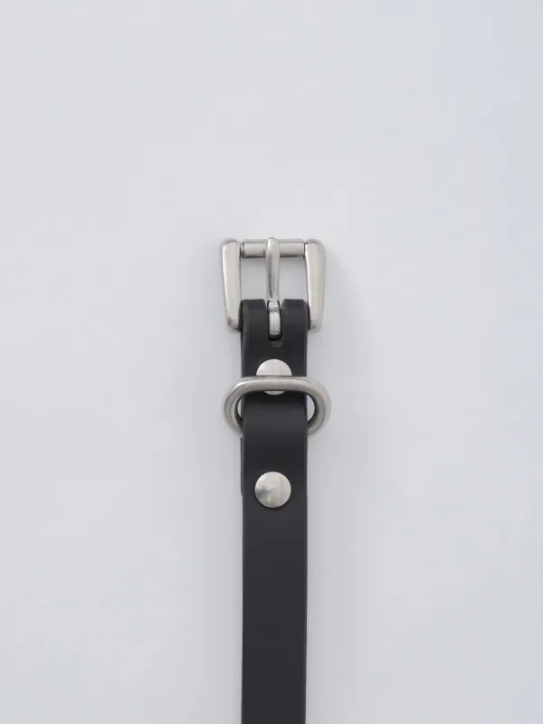 Standard Belt Slim - Black × Silver sold by Namu Shop