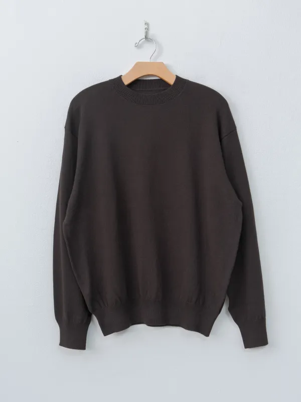 Crewneck Knit - Brown made by Yoko Sakamoto