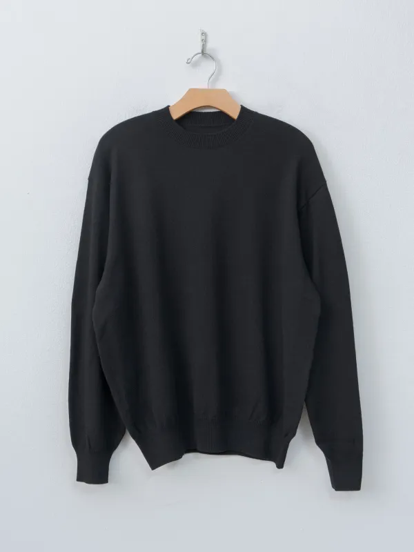 Crewneck Knit - Black made by Yoko Sakamoto