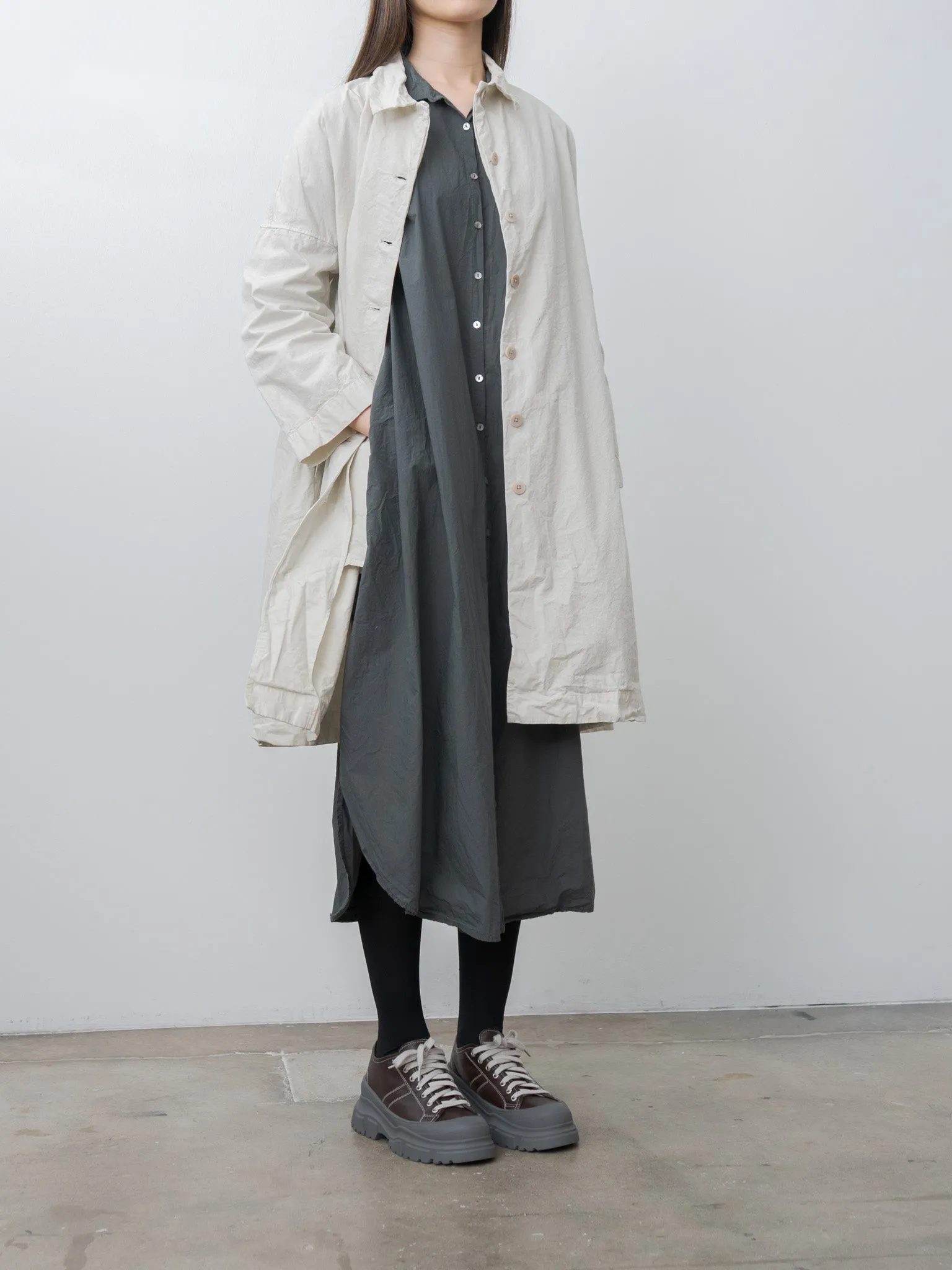 Long Shirt Dress TC - Thyme sold by Namu Shop product image thumbnail 5
