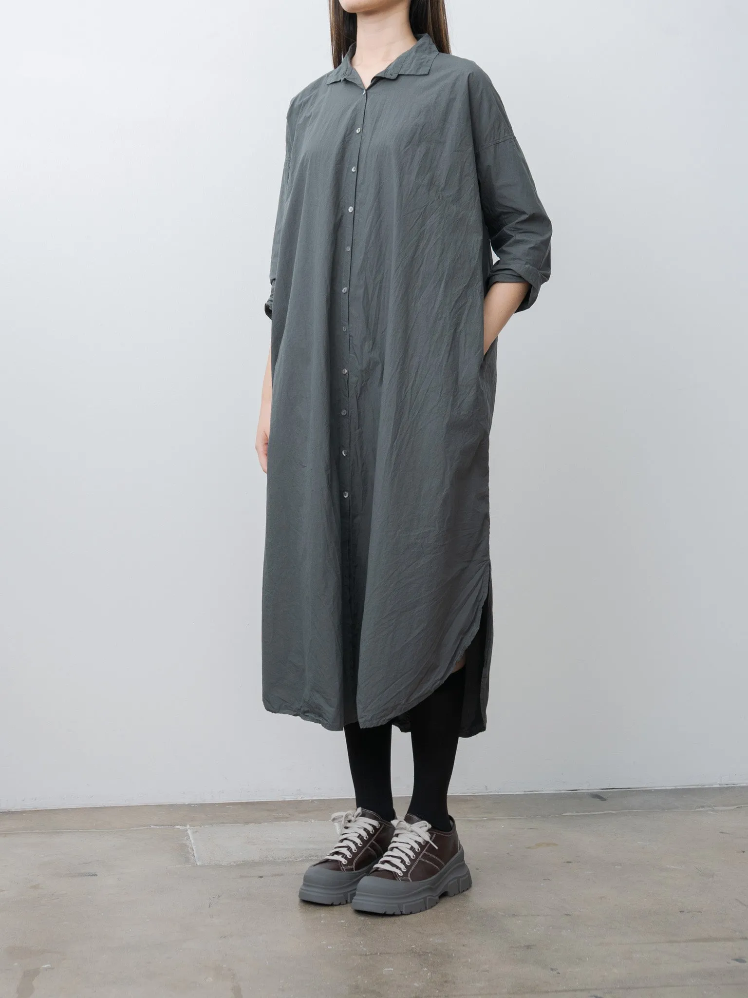 Long Shirt Dress TC - Thyme sold by Namu Shop product image thumbnail 2