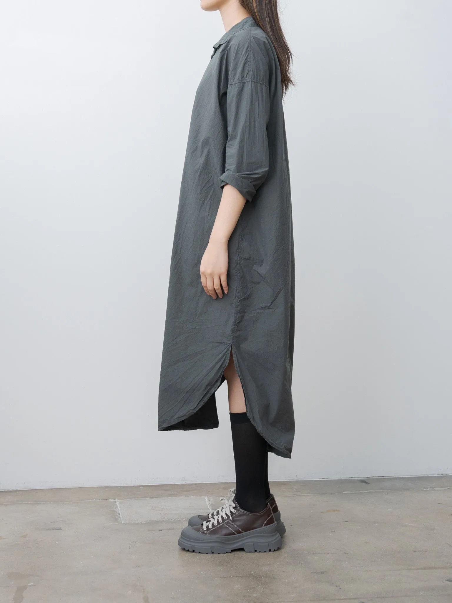 Long Shirt Dress TC - Thyme sold by Namu Shop product image thumbnail 3