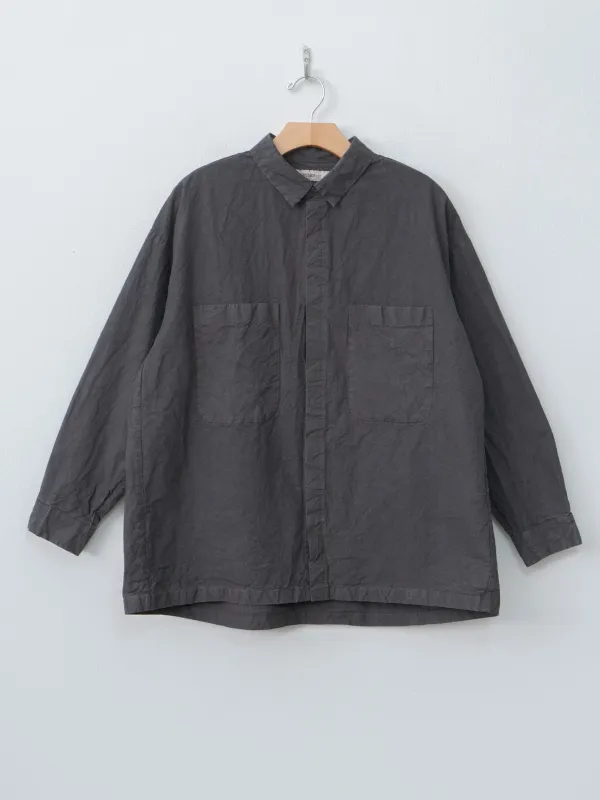 Garment Dyed Shirt - Sumi Gray made by Namu Shop