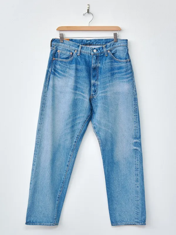 5P Zipper Front Denim Pants - Indigo Vintage Wash sold by Namu Shop