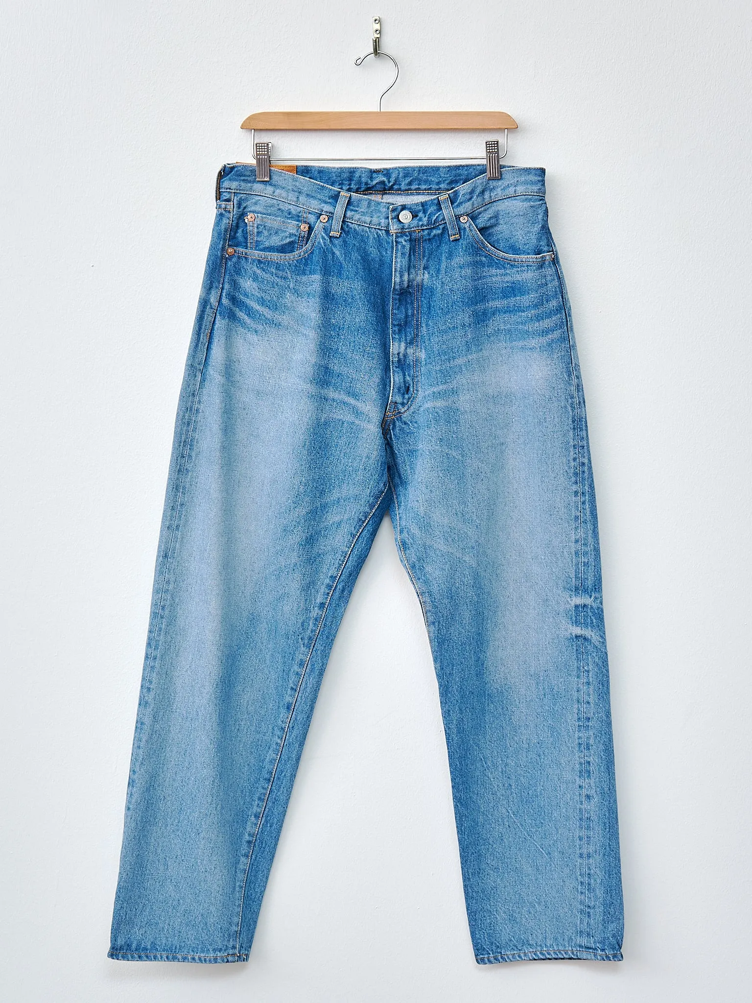 5P Zipper Front Denim Pants - Indigo Vintage Wash sold by Namu Shop