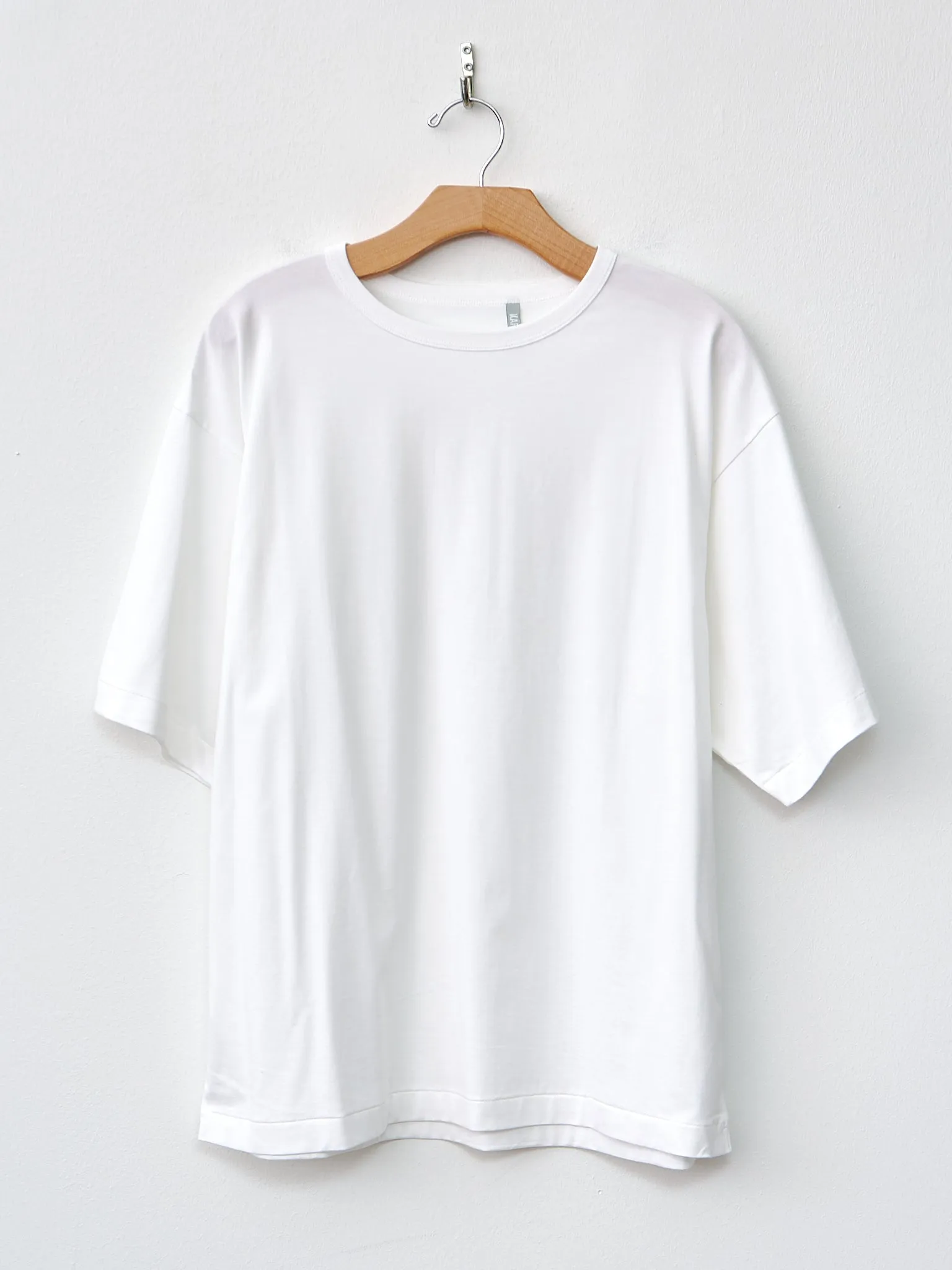 Suvin Suede Tenjiku Half Sleeve Tee - White sold by Namu Shop