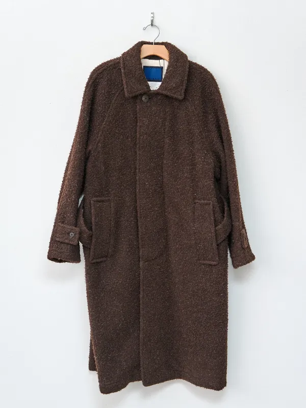 Casentino Balmacaan Coat - Brown made by Document