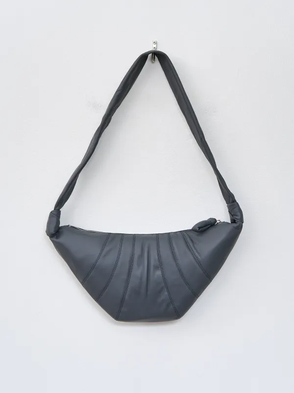 Medium Croissant Bag - Asphalt (soft nappa leather) made by Lemaire