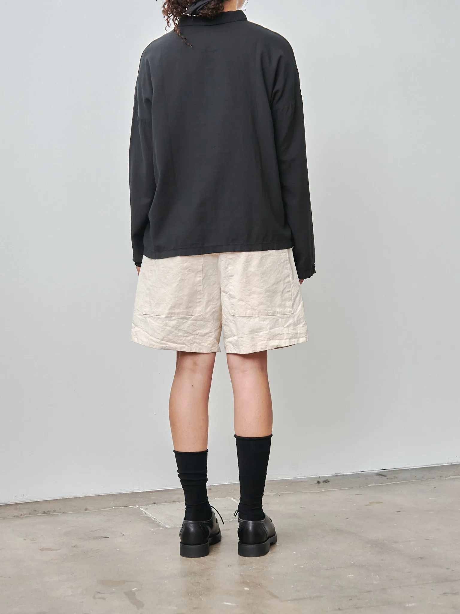 Short Collar Shirt TVC - Black sold by Namu Shop product image thumbnail 4