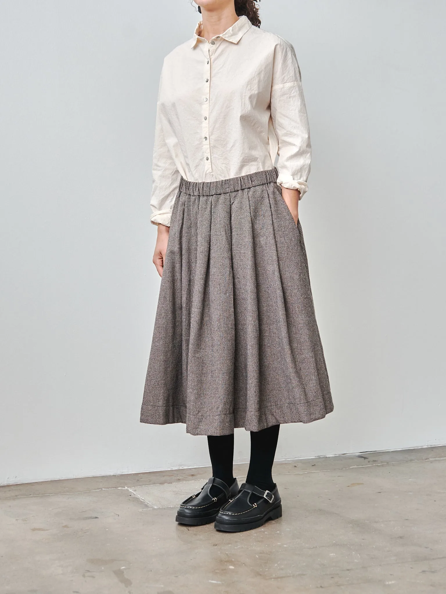 Wrinkled Collar Shirt - Natural sold by Namu Shop product image thumbnail 3