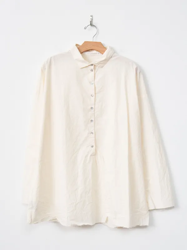 Wrinkled Collar Shirt - Natural made by Album di Famiglia