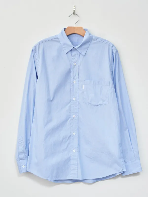 Regular Collar Shirt - Light Blue Stripe sold by Namu Shop