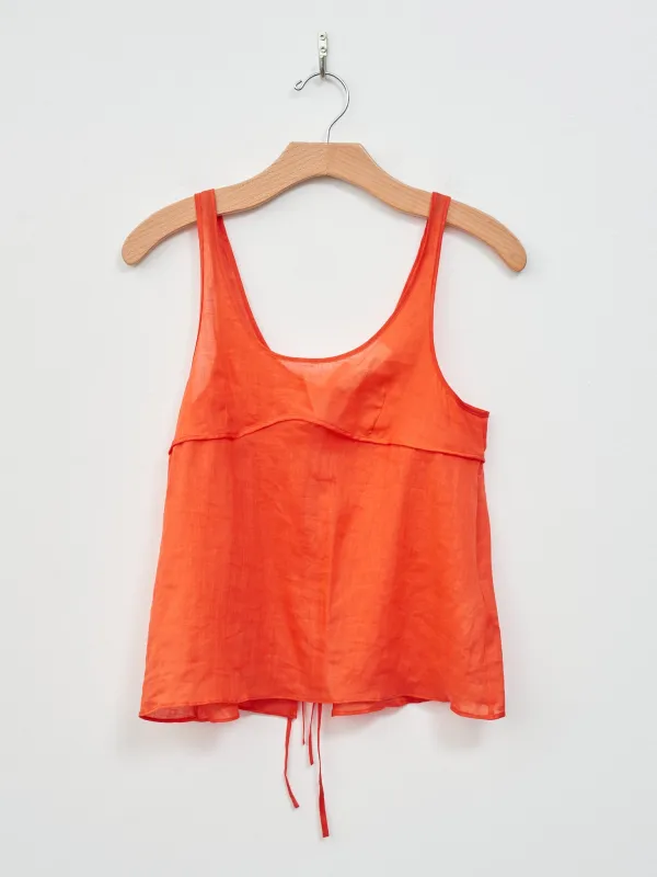 Sheer Tank Top - Orange made by Sayaka Davis