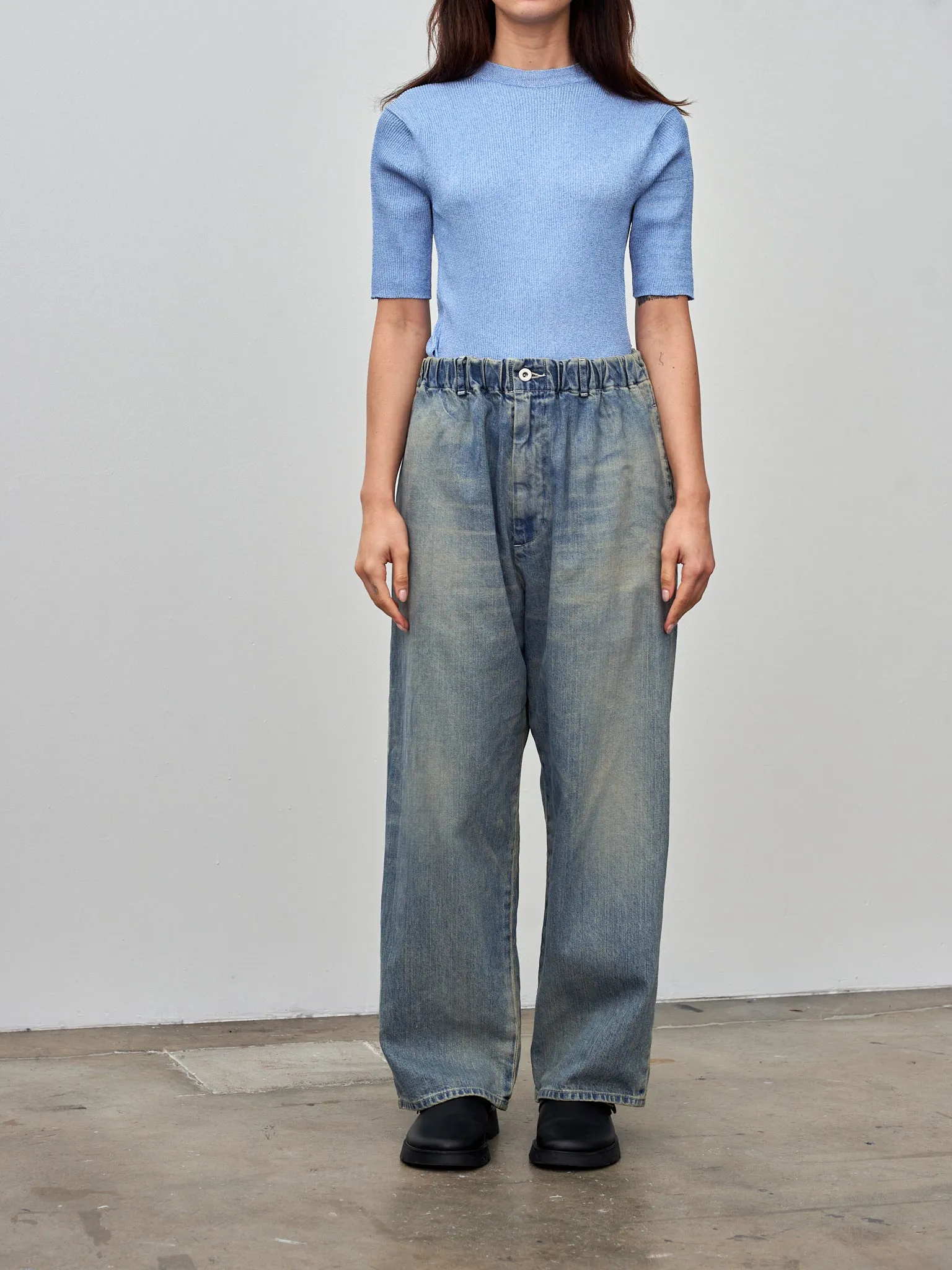 Denim Trousers - Fade Indigo sold by Namu Shop product image thumbnail 2