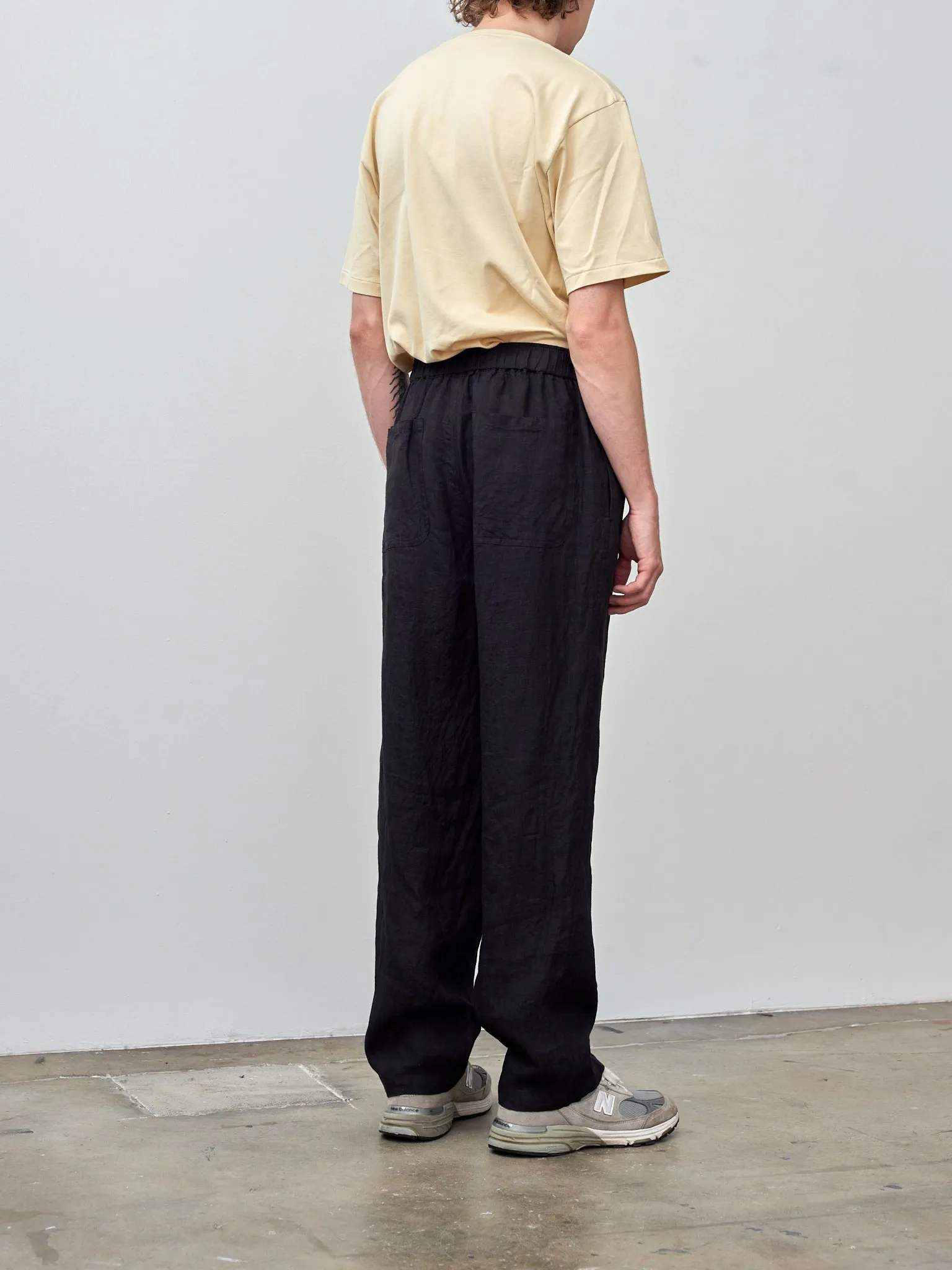 Linen Poplin Trouser - Black sold by Namu Shop product image thumbnail 4