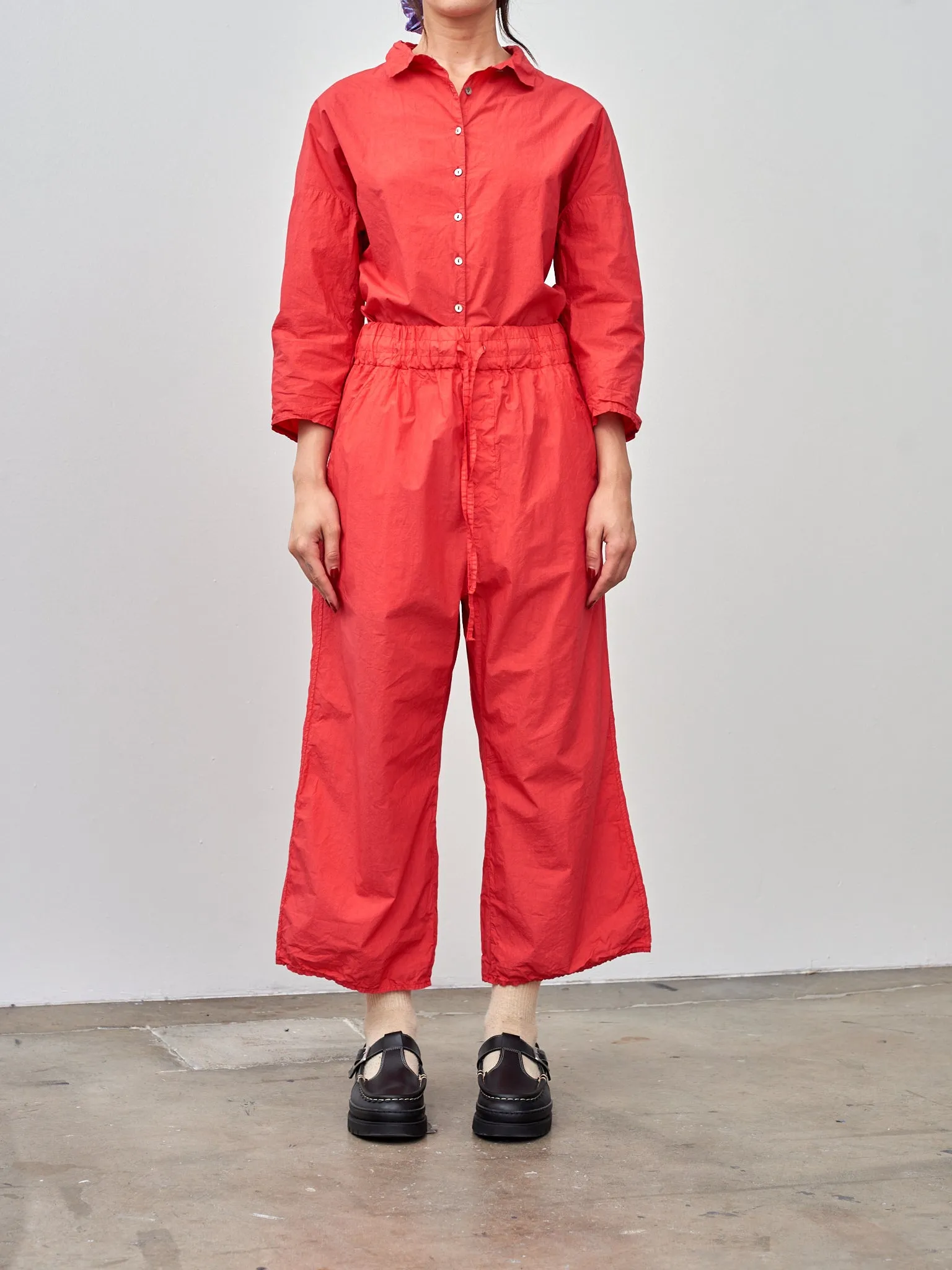 Wide & Short Trousers TC - Poppy Red sold by Namu Shop product image thumbnail 2