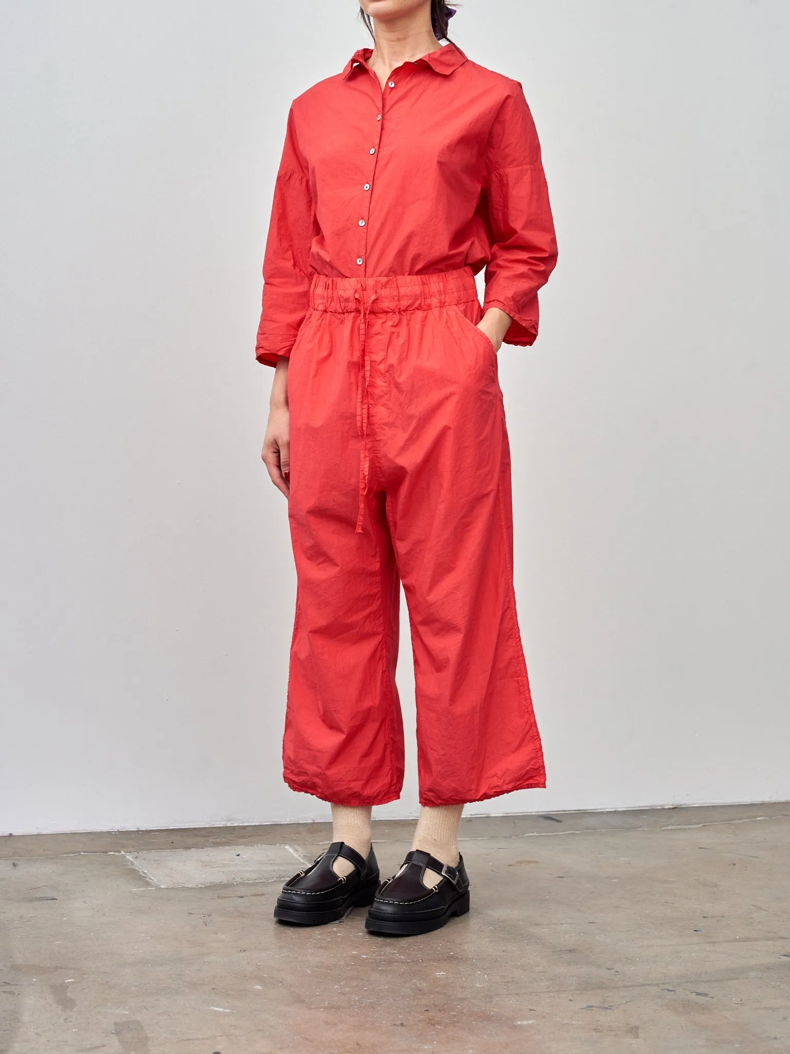 Wide & Short Trousers TC - Poppy Red sold by Namu Shop product image thumbnail 3