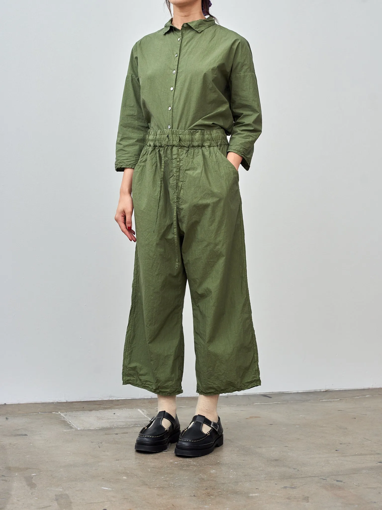 Wide & Short Trousers TC - Green Lawn sold by Namu Shop product image thumbnail 3