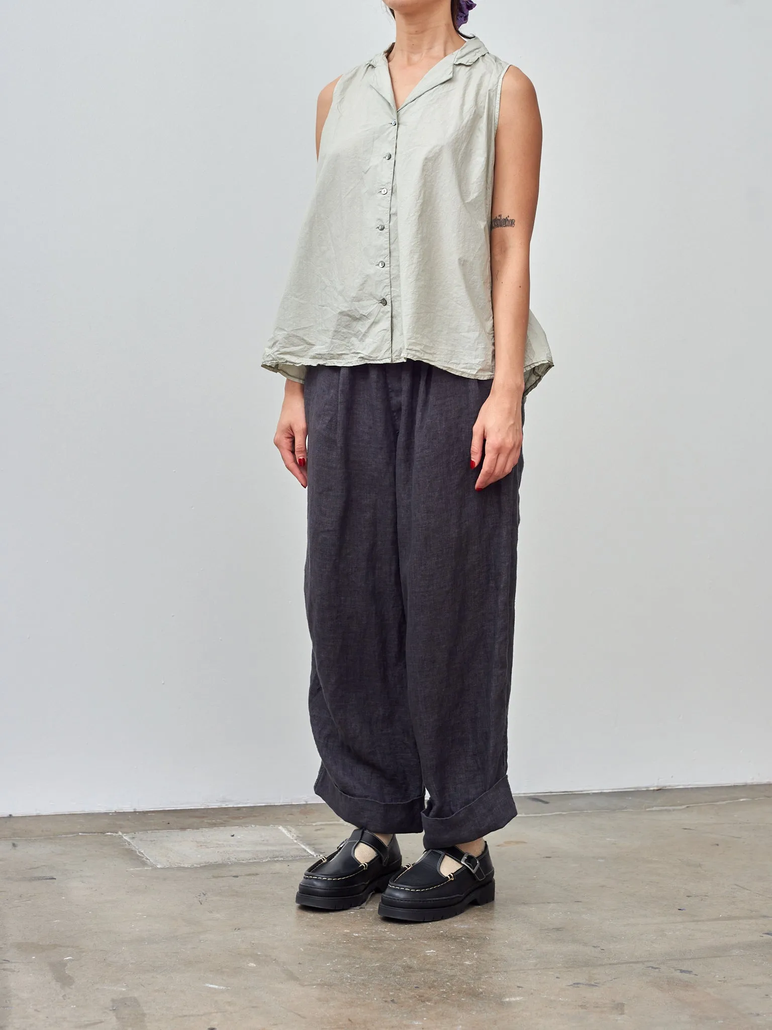 Sleeveless Collar Shirt TC - Almond sold by Namu Shop product image thumbnail 2