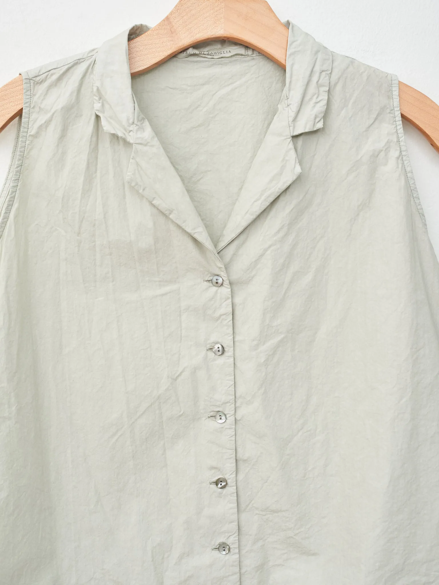 Sleeveless Collar Shirt TC - Almond sold by Namu Shop product image thumbnail 5