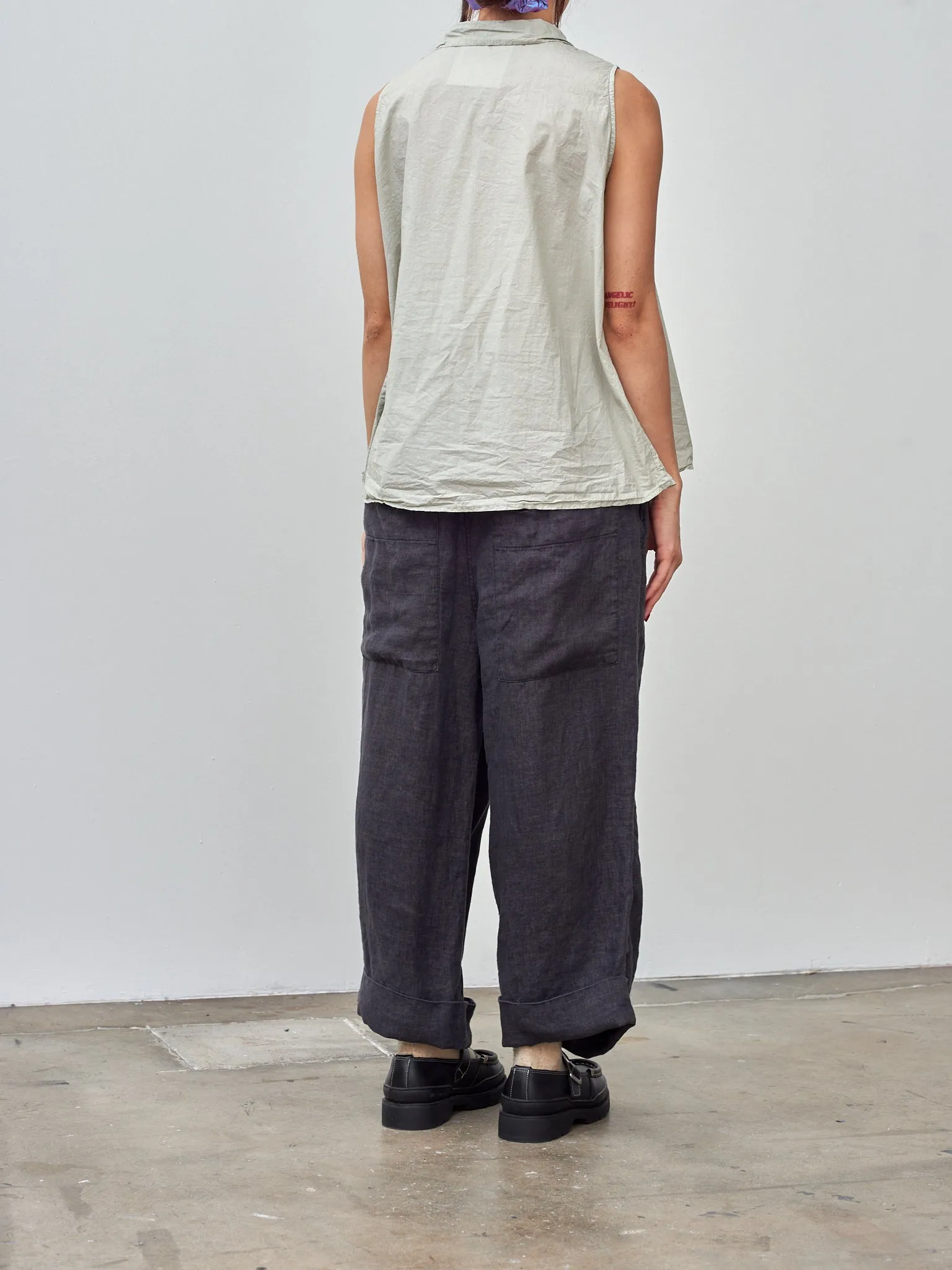 Sleeveless Collar Shirt TC - Almond sold by Namu Shop product image thumbnail 4