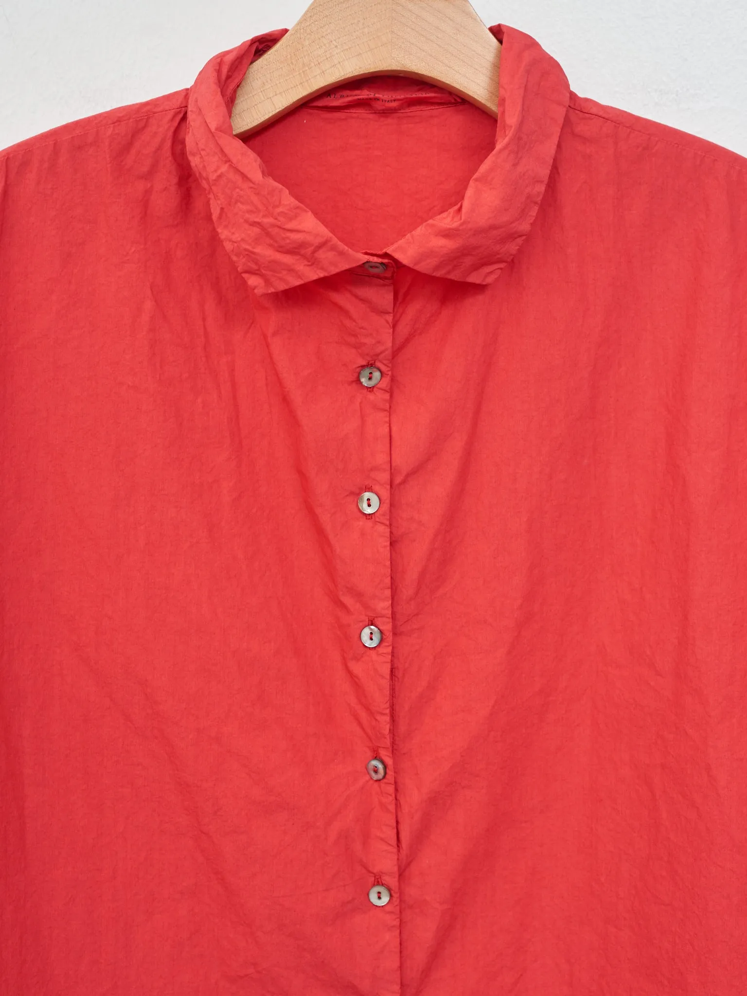 Short Collar Shirt TC - Poppy Red sold by Namu Shop product image thumbnail 5