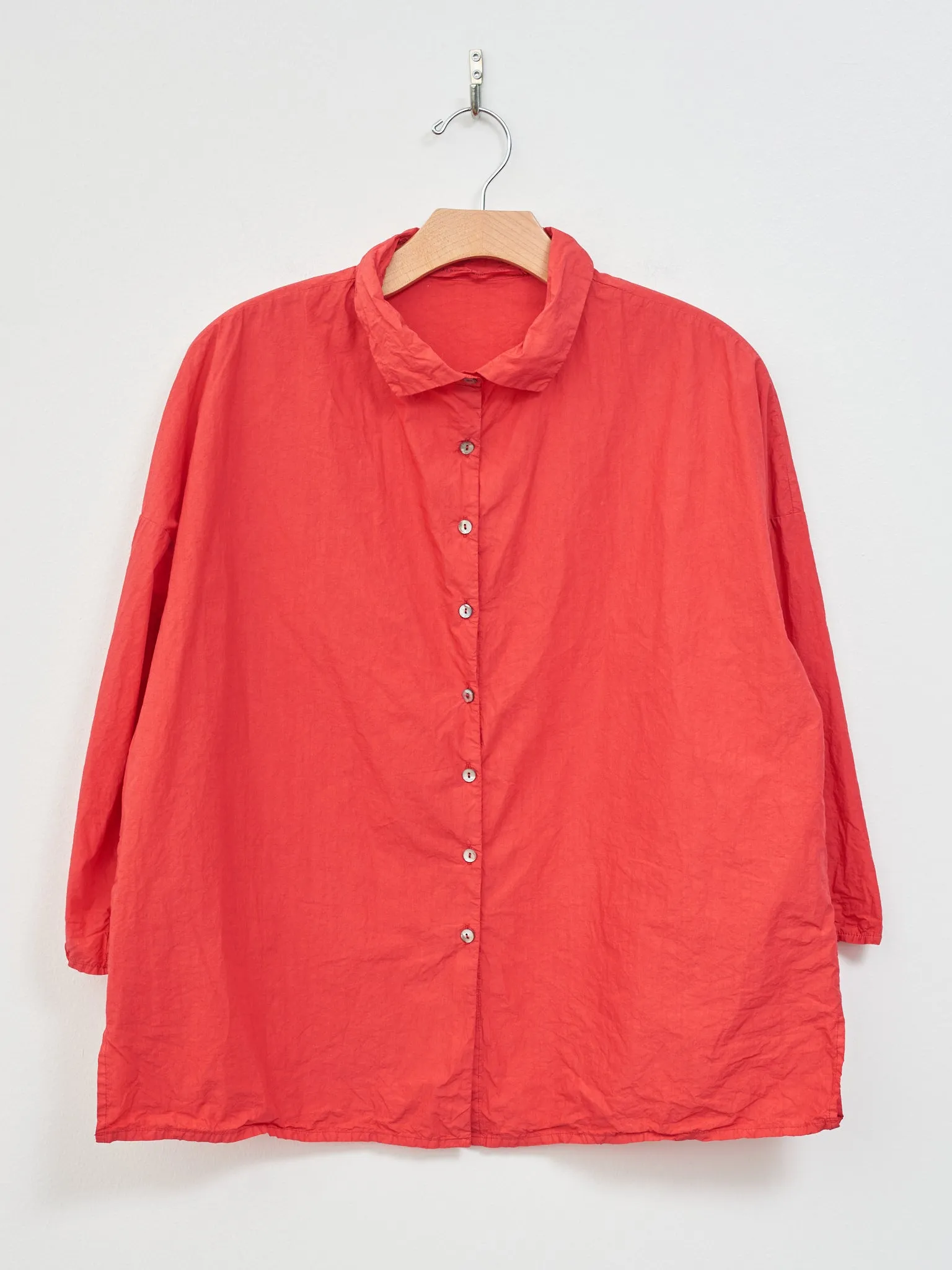 Short Collar Shirt TC - Poppy Red sold by Namu Shop