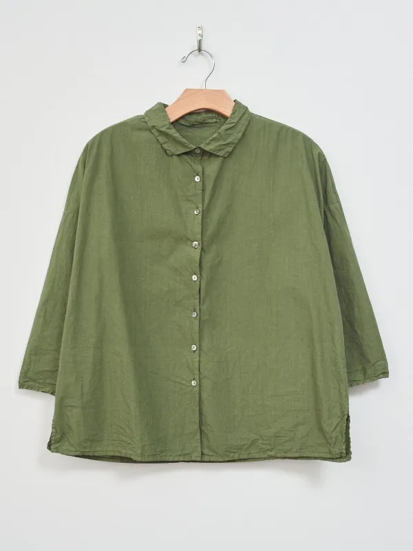 Short Collar Shirt TC - Green Lawn sold by Namu Shop