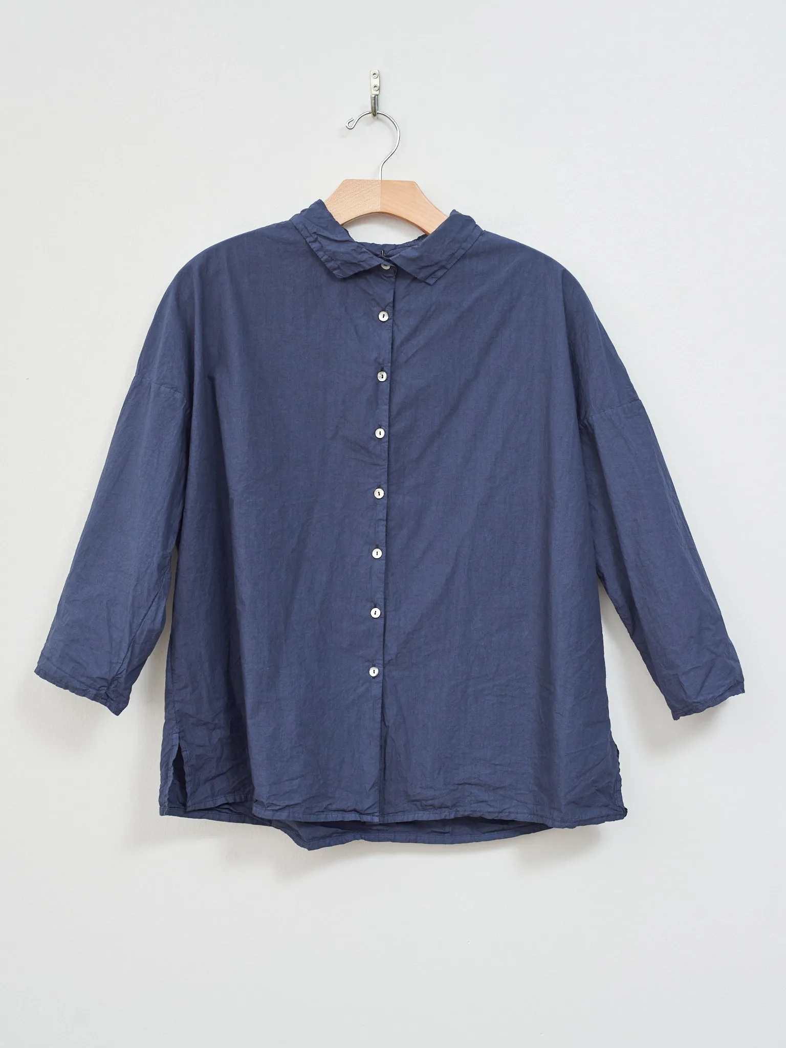 Short Collar Shirt TC - Navy sold by Namu Shop