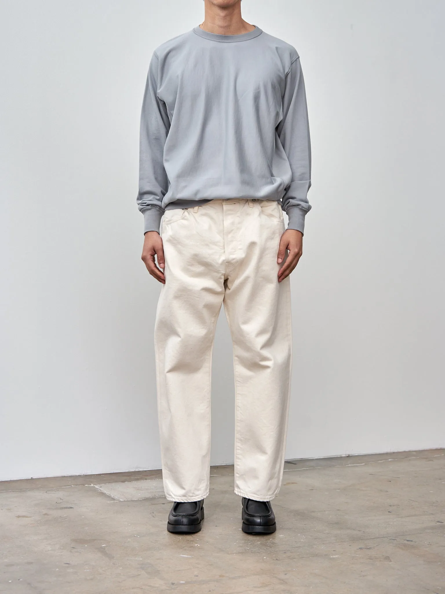 Elastic High Gauge Sweat Pullover - Blue Gray sold by Namu Shop product image thumbnail 2