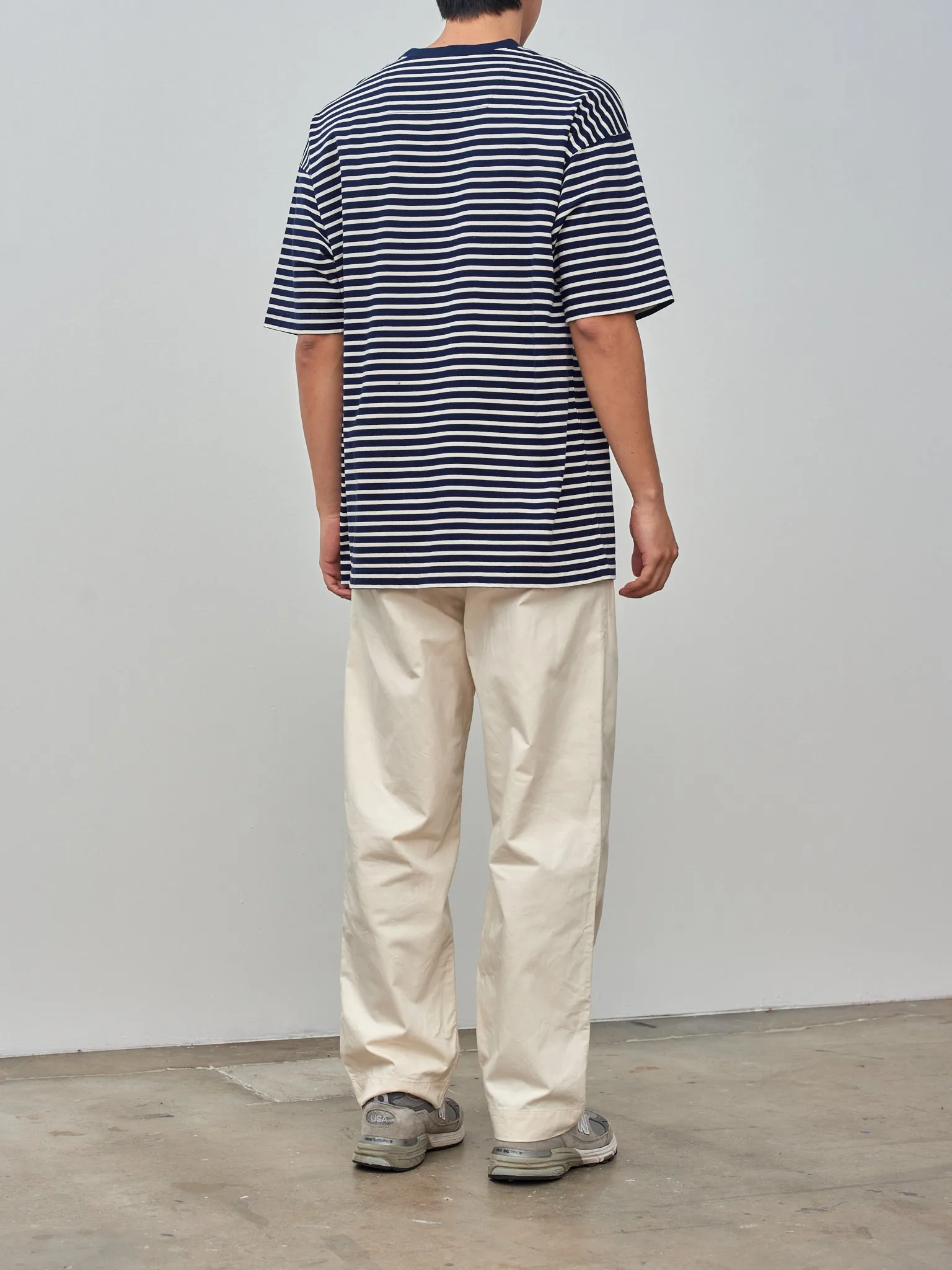 Horizontal Stripe Line T-Shirt - Navy sold by Namu Shop product image thumbnail 3