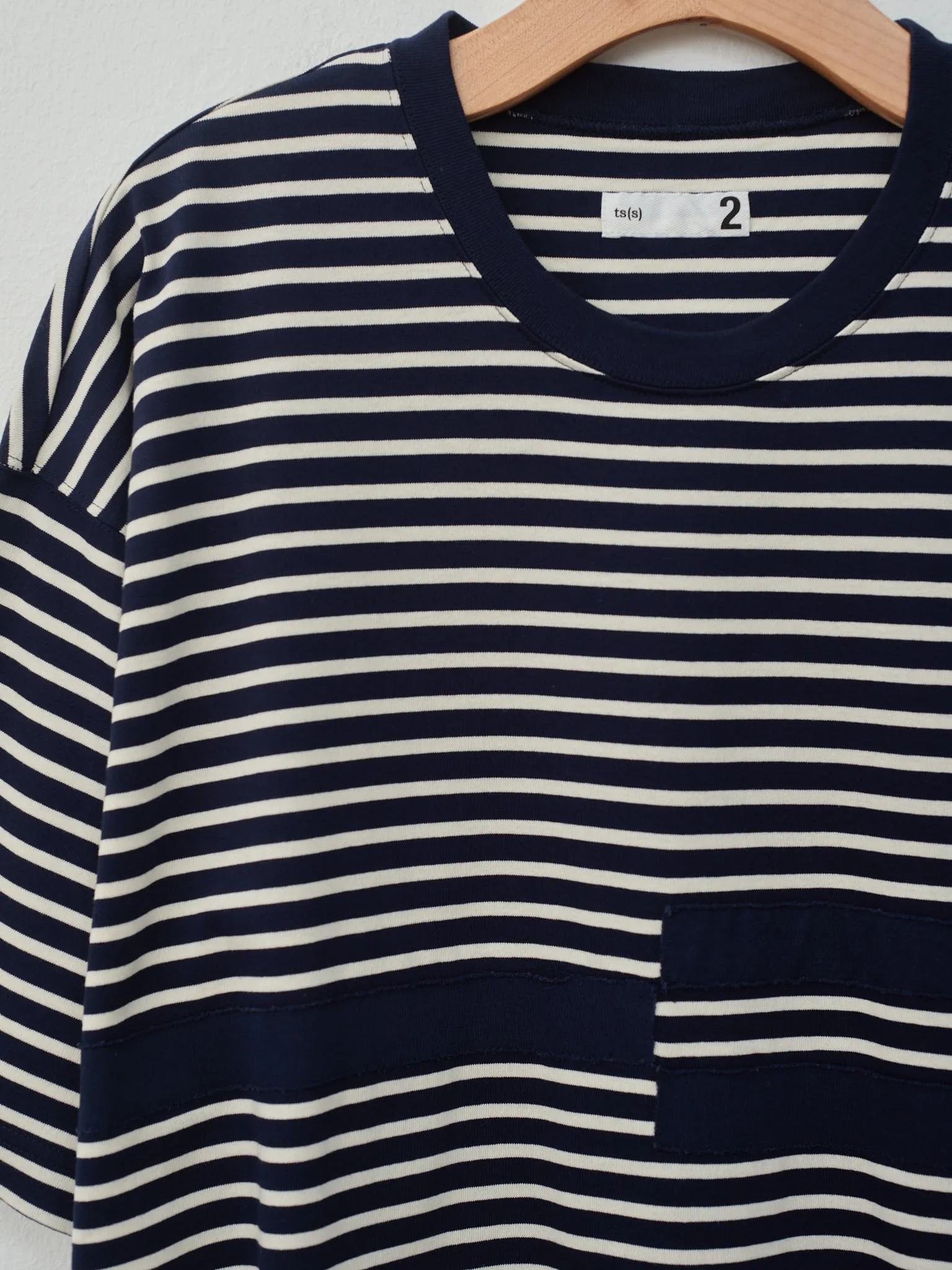 Horizontal Stripe Line T-Shirt - Navy sold by Namu Shop product image thumbnail 4