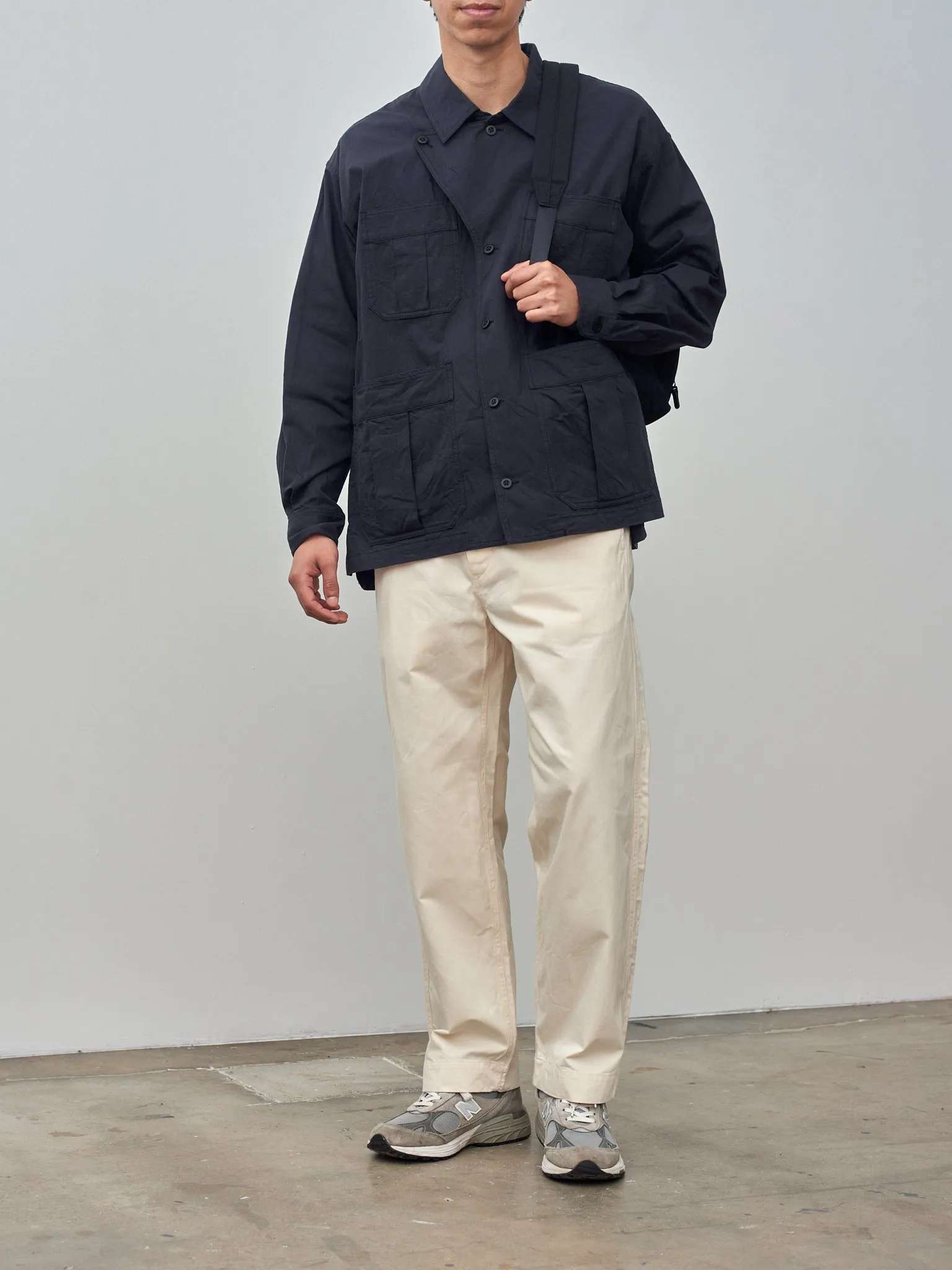 Cotton Slub D-Ring Belted Pants - Natural sold by Namu Shop product image thumbnail 3