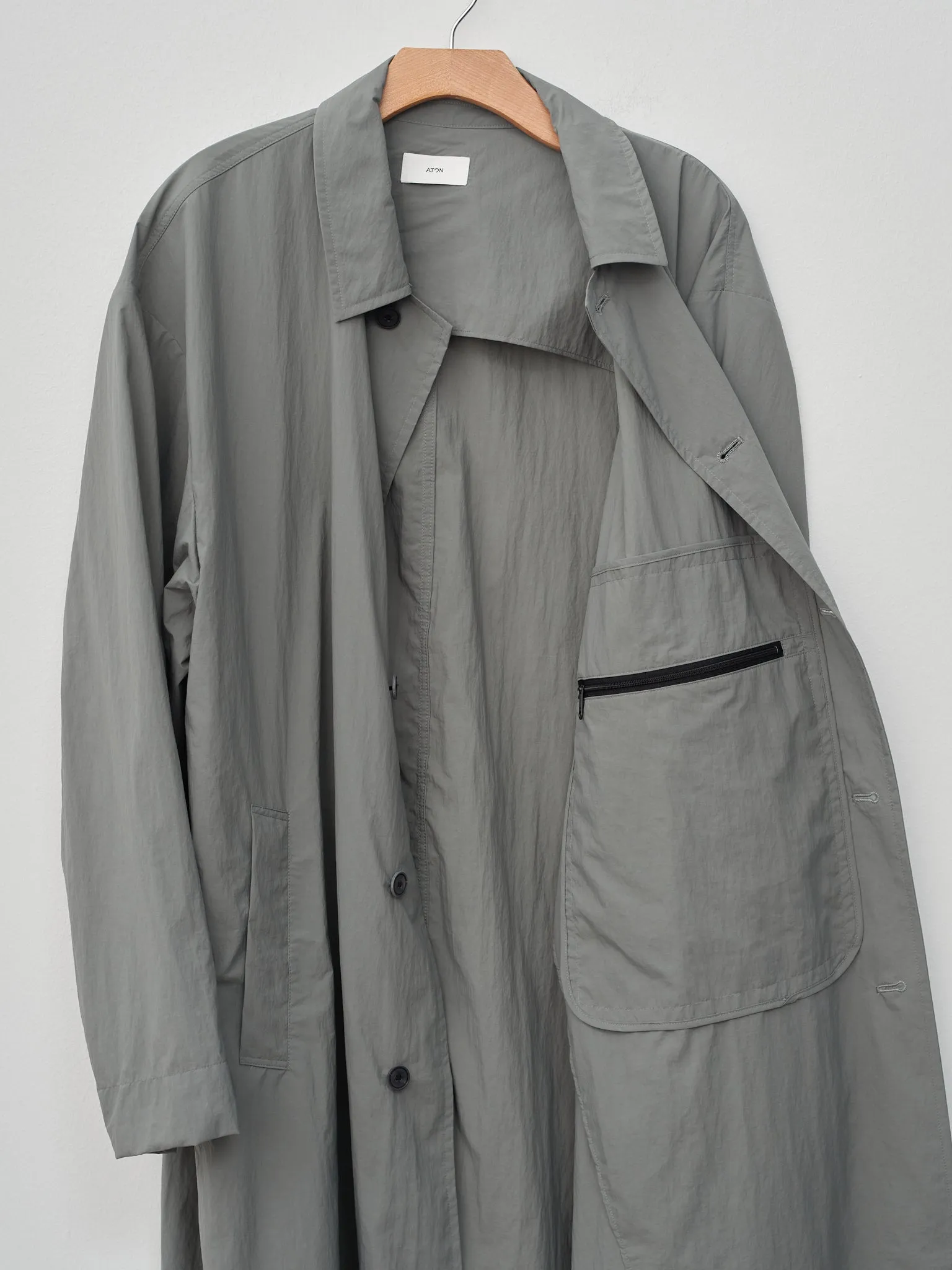 Travel Nylon Packable Coat - Green sold by Namu Shop product image thumbnail 5