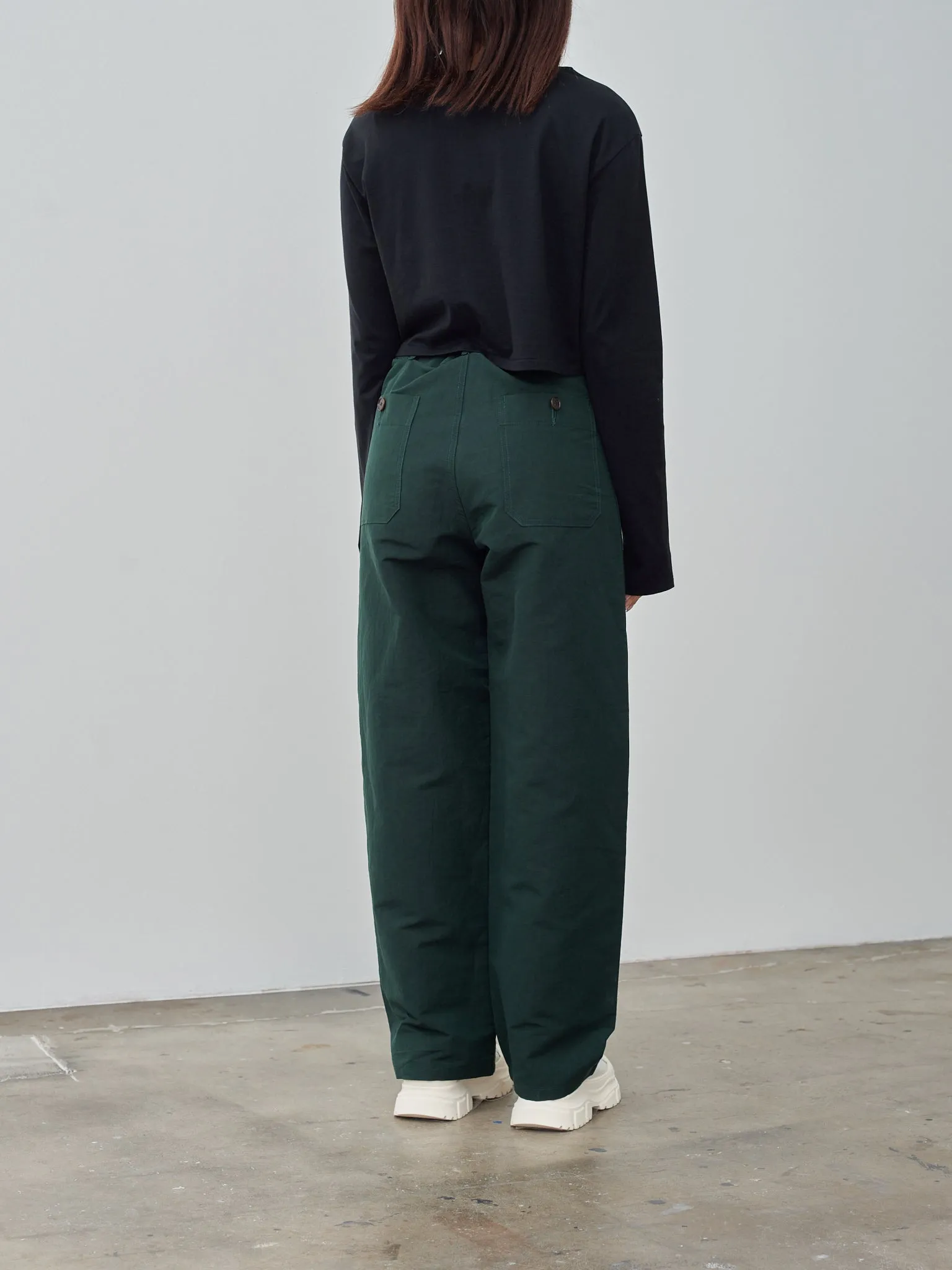 High Density Finx Linen Weather Pants - Dark Green sold by Namu Shop product image thumbnail 4