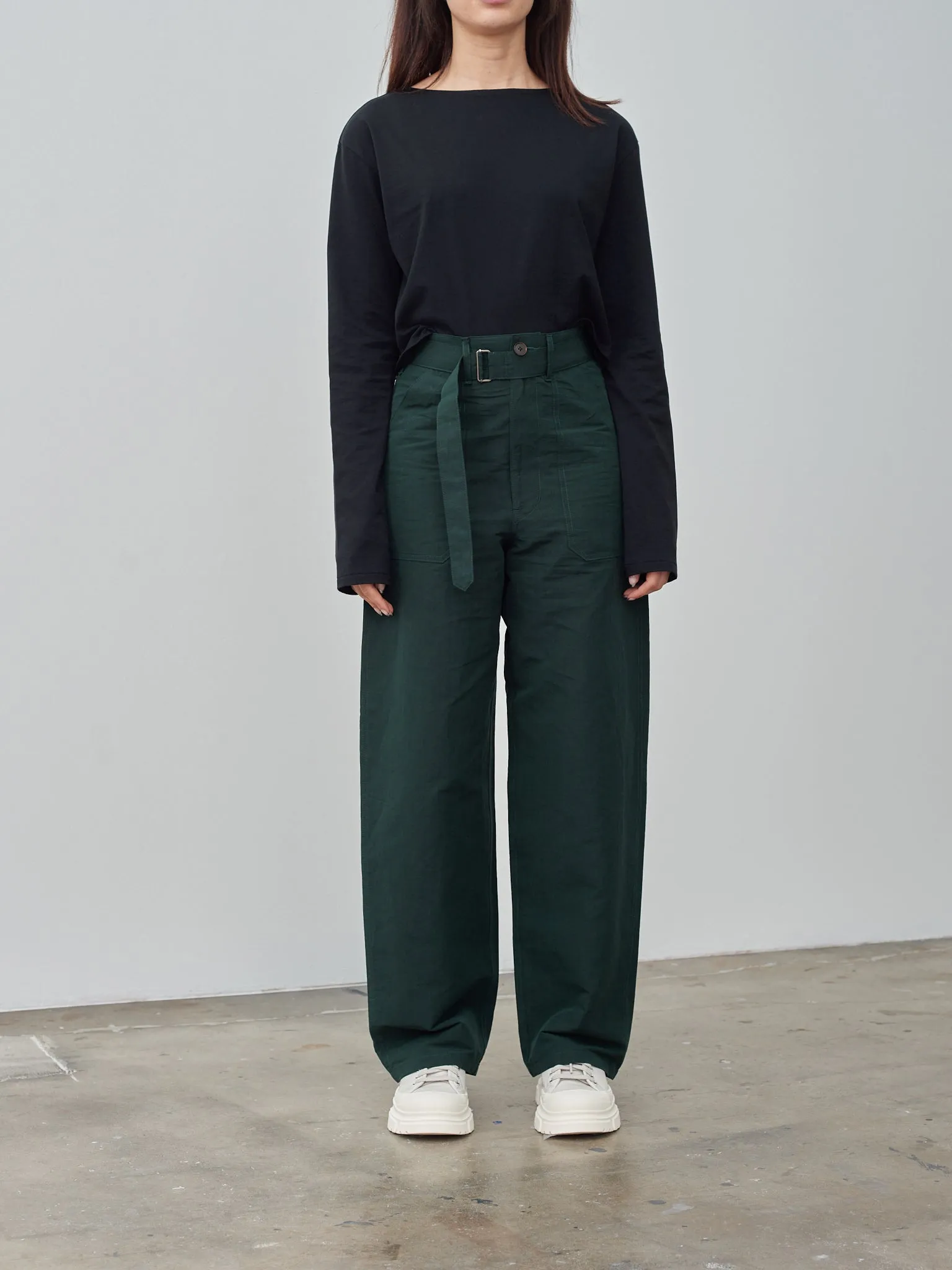 High Density Finx Linen Weather Pants - Dark Green sold by Namu Shop product image thumbnail 2