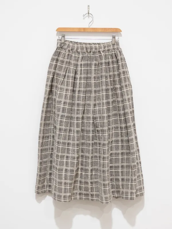 Wool Check Skirt - Mocha sold by Namu Shop