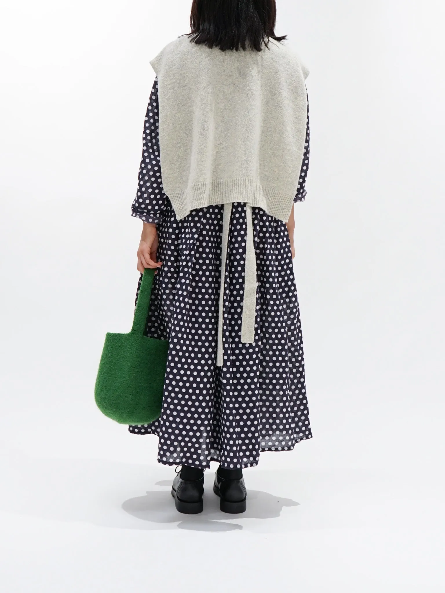 Knit Poncho - Gray sold by Namu Shop product image thumbnail 2