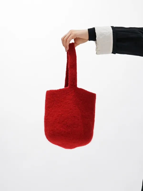 Small Bucket Bag - Deep Red sold by Namu Shop