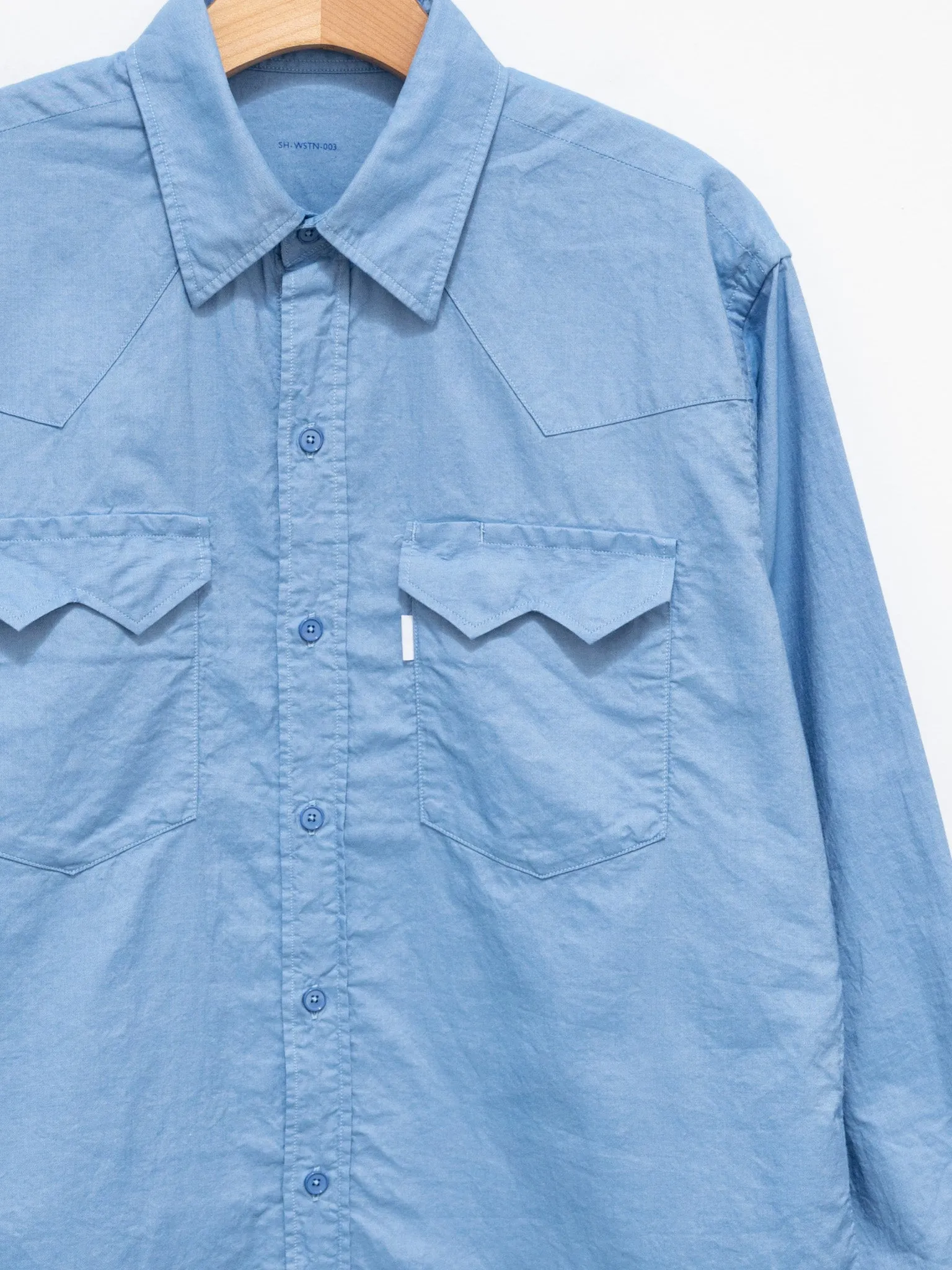 Western Shirt - Blue Chambray sold by Namu Shop product image thumbnail 2