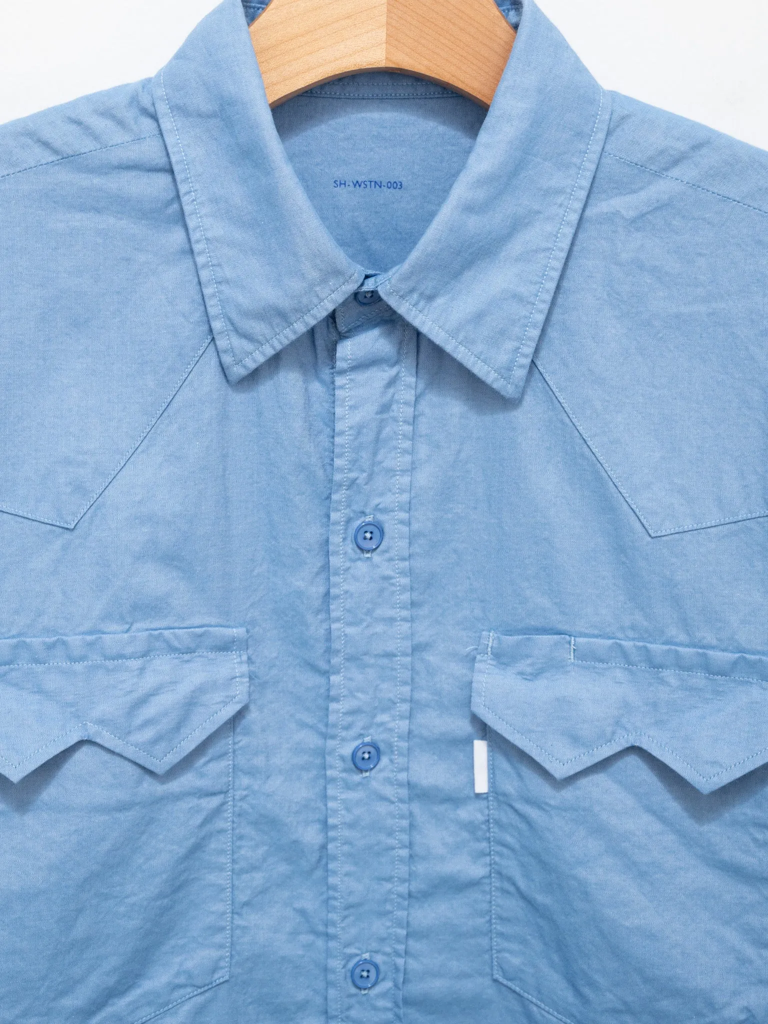 Western Shirt - Blue Chambray sold by Namu Shop product image thumbnail 3