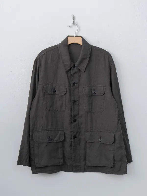 Safari Shirt Jacket - Ink Black made by Kaptain Sunshine