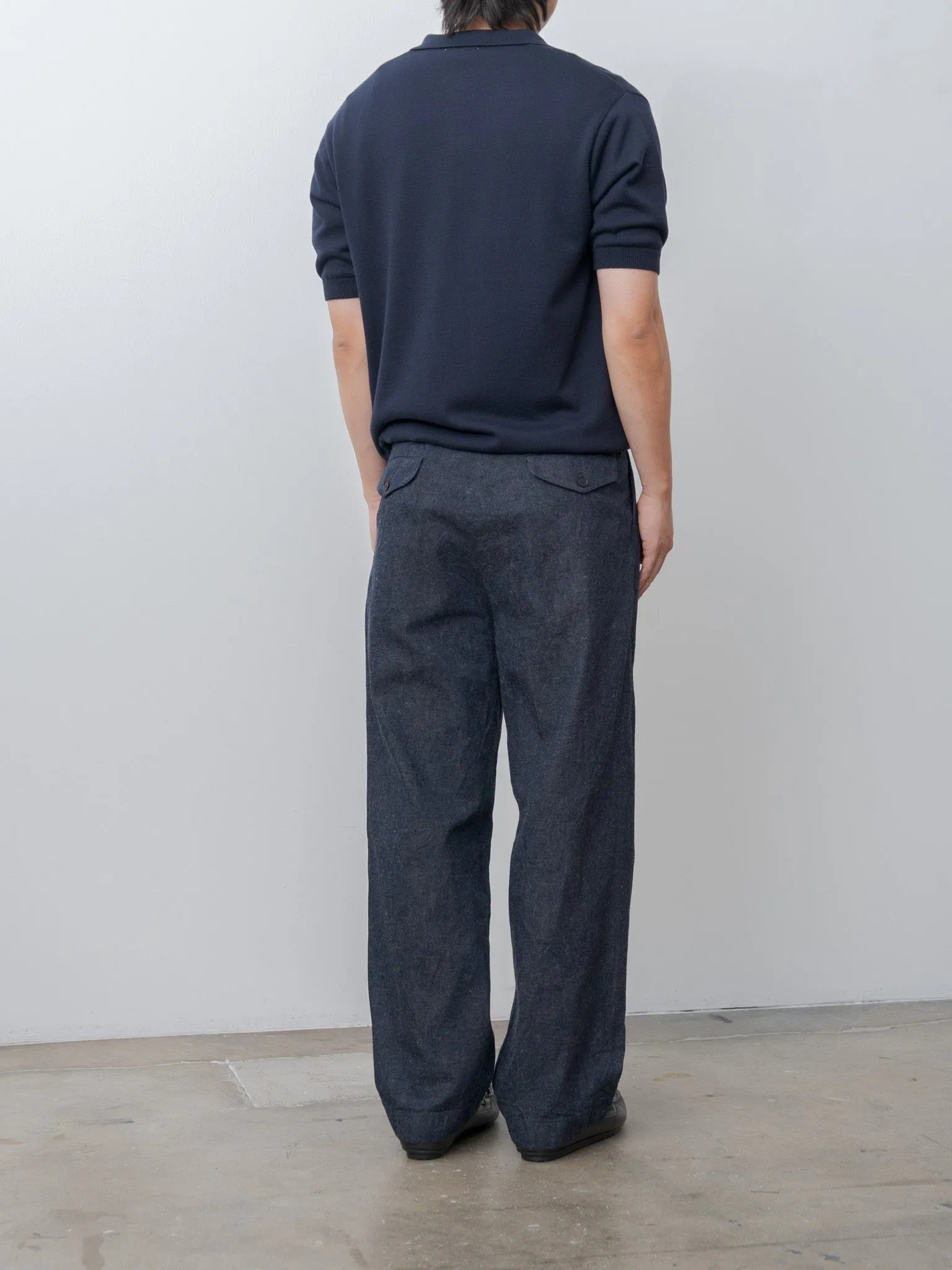 Cotton Linen Denim Riviera Trousers - Indigo sold by Namu Shop product image thumbnail 4