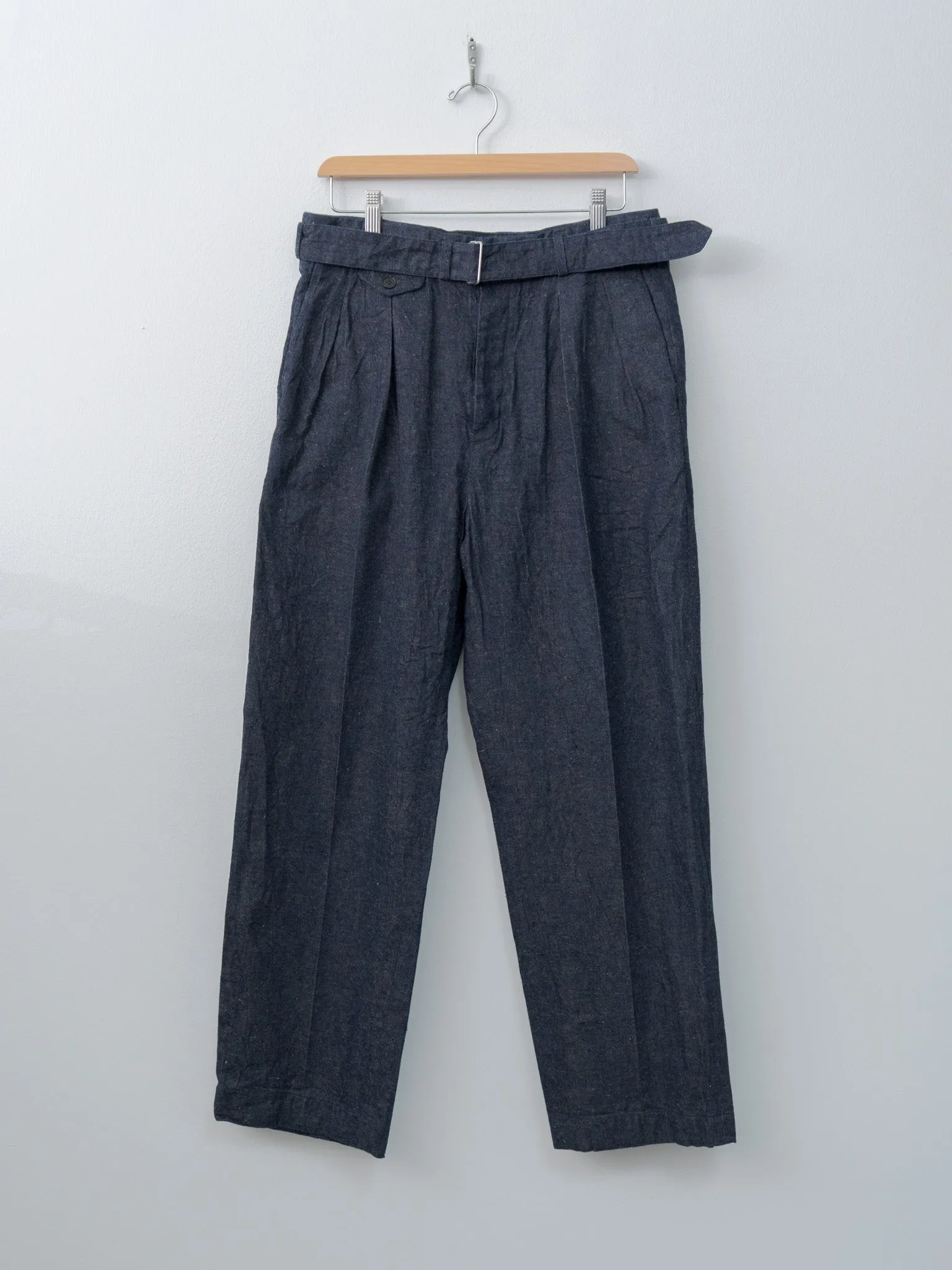 Cotton Linen Denim Riviera Trousers - Indigo sold by Namu Shop