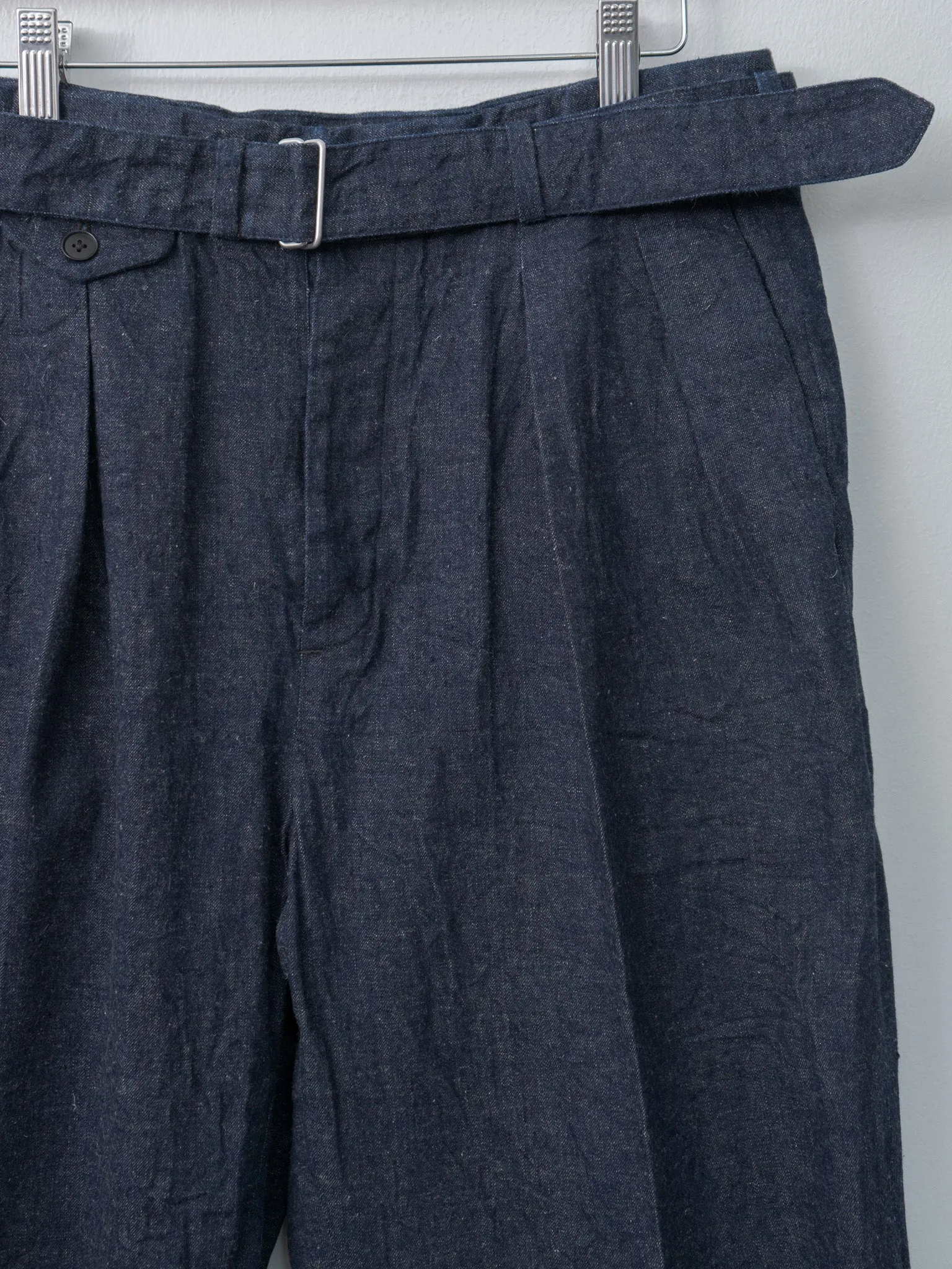 Cotton Linen Denim Riviera Trousers - Indigo sold by Namu Shop product image thumbnail 5