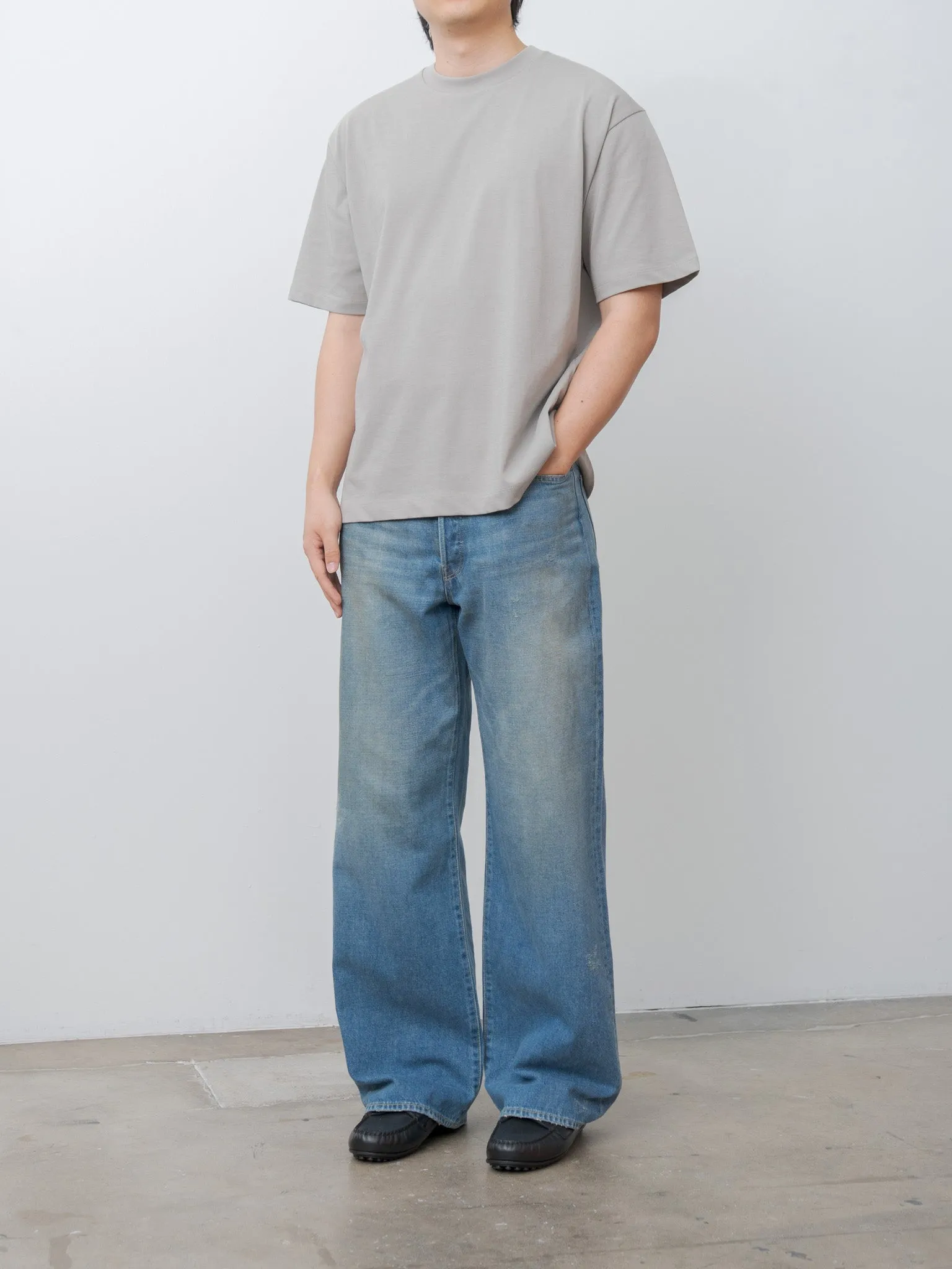 Loose Denim Jeans - Indigo sold by Namu Shop product image thumbnail 2