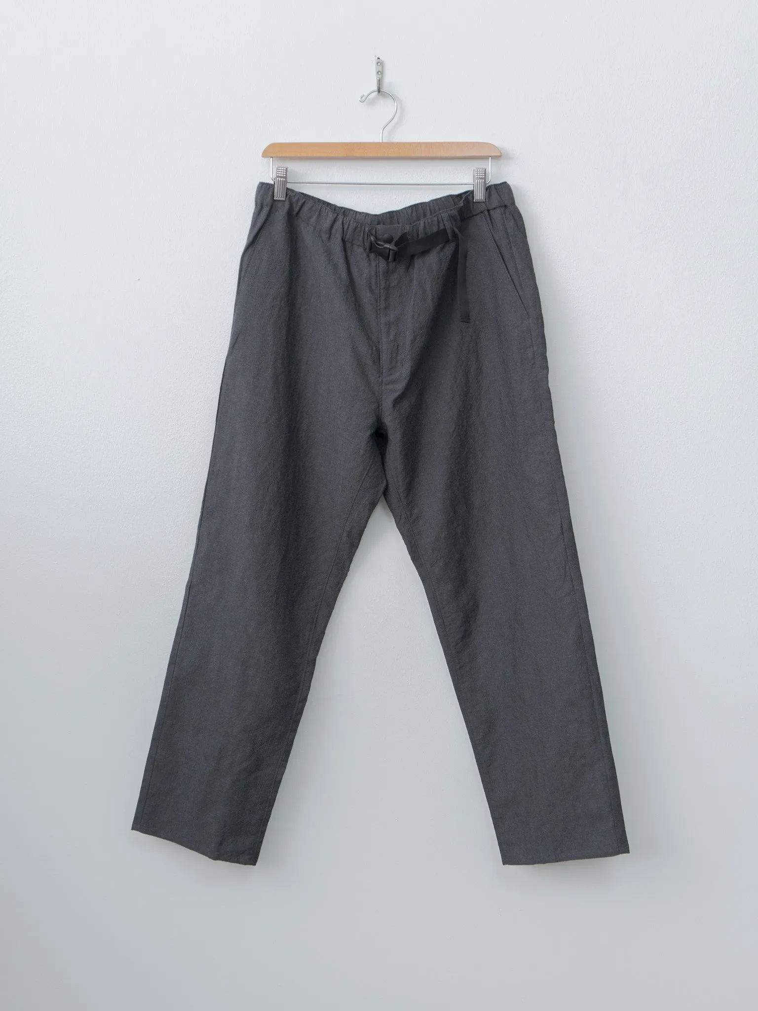 N.O.Un Beltless Pants - Charcoal sold by Namu Shop