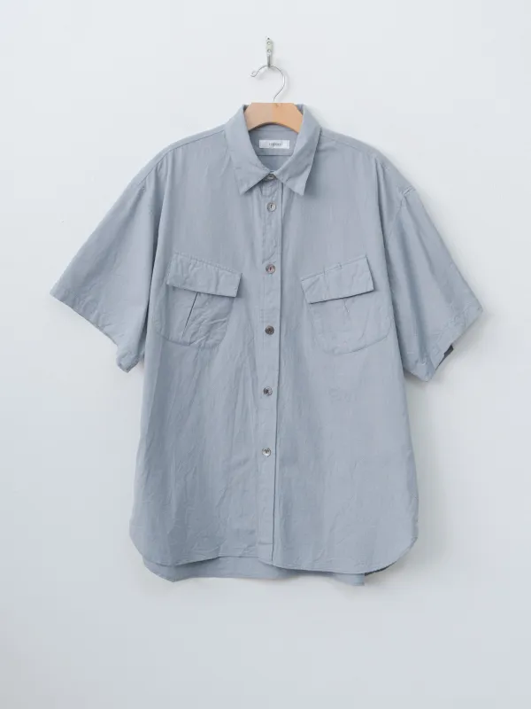S/S Fatigue Shirt - Mix Blue made by Fujito