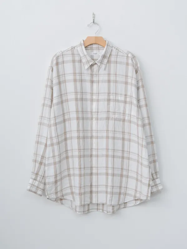 B/S Shirt - Beige Check made by Fujito